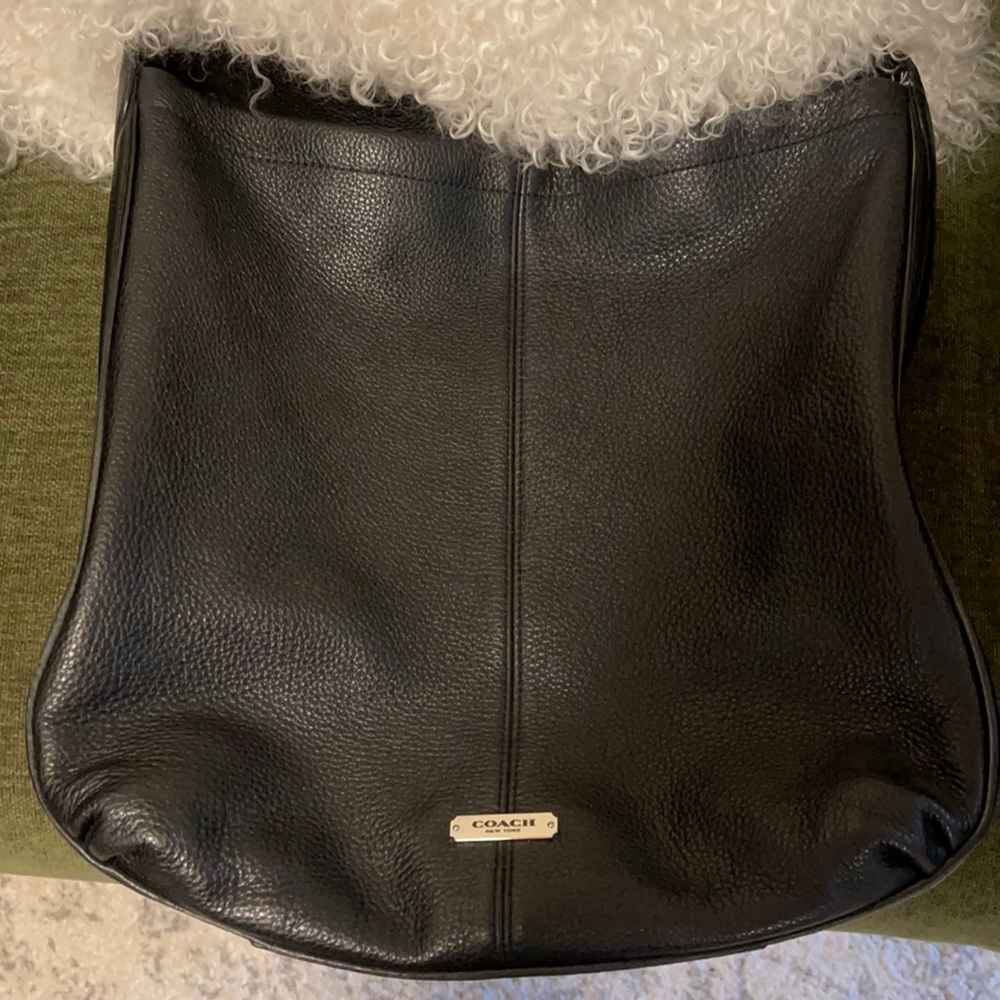 Coach leather studded hobo